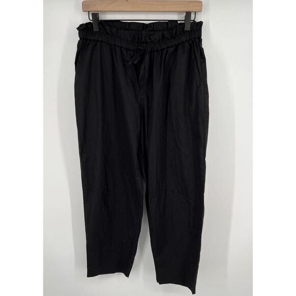 Hatch Collection Maternity Black Pants Stretchy Ankle Tie Front Size 1 Small - Picture 1 of 5